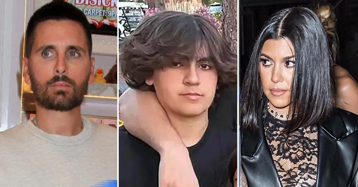 Scott Disick, Mason, and Kourtney Kardashian 