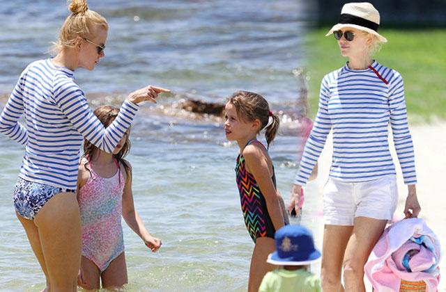 //nicole kidman bikini butt beach daughters pp