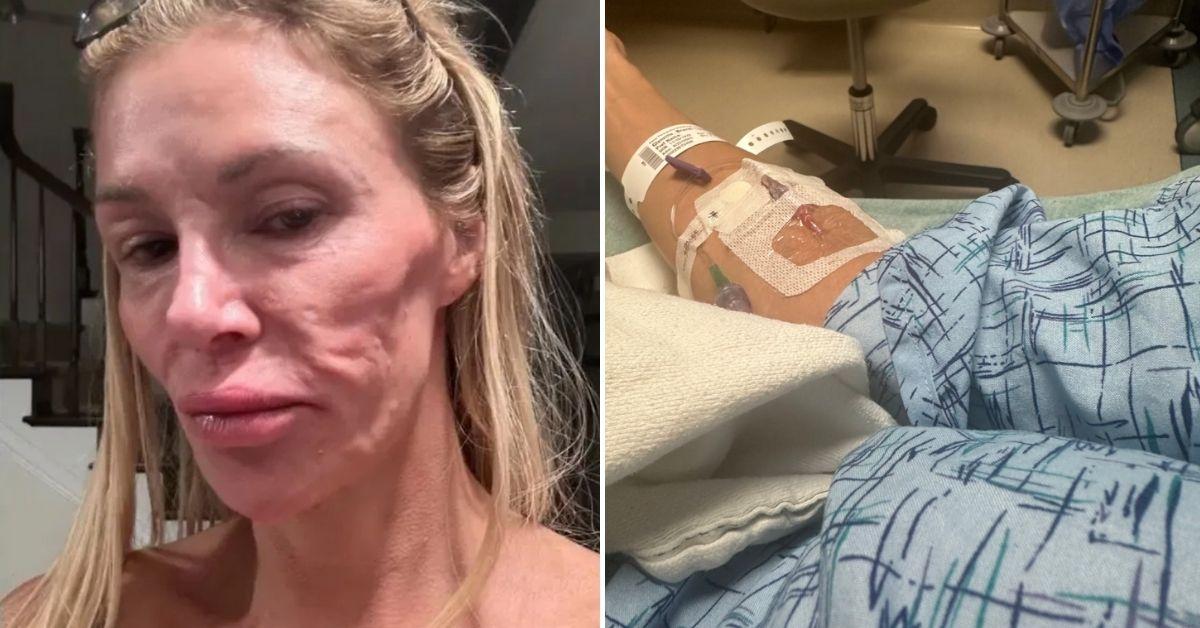 Split photos of Brandi Glanville.