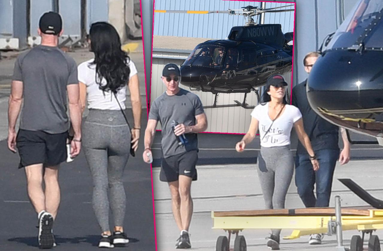 Jeff Bezos Lauren Sanchez Helicopter Ride