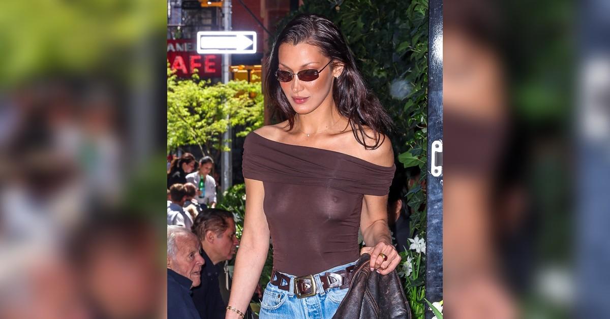 bella hadid nip slip nyc