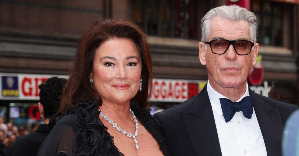 Photo of Keely Shaye Smith and Pierce Brosnan.