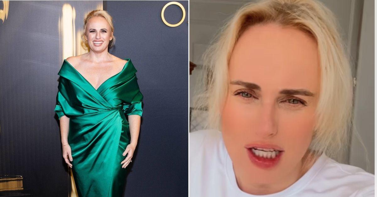 Split photo of Rebel Wilson