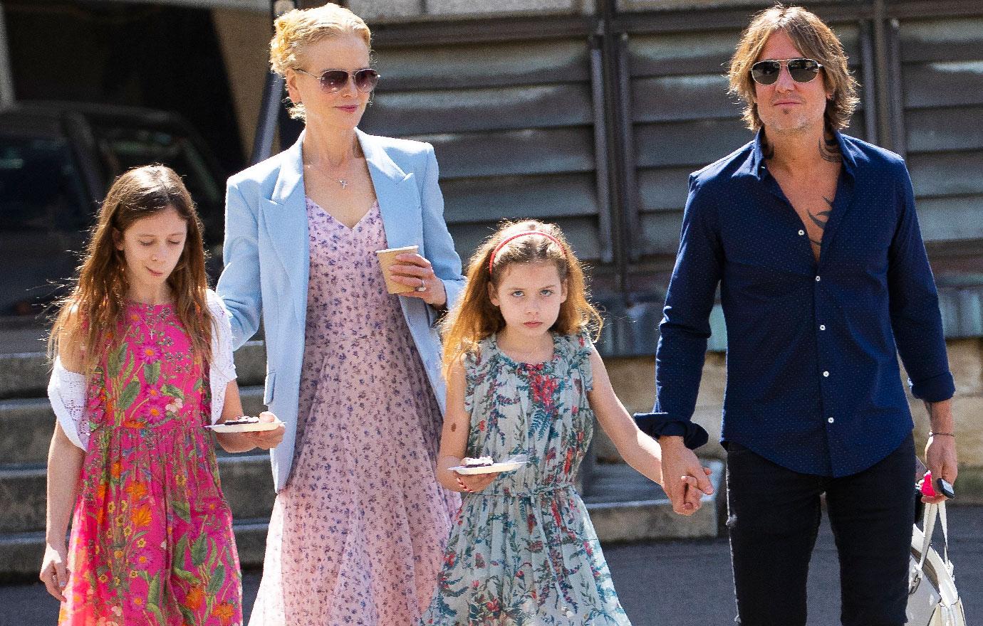 Keith Urban And Nicole Kidman Take Kids To Church Before Christmas