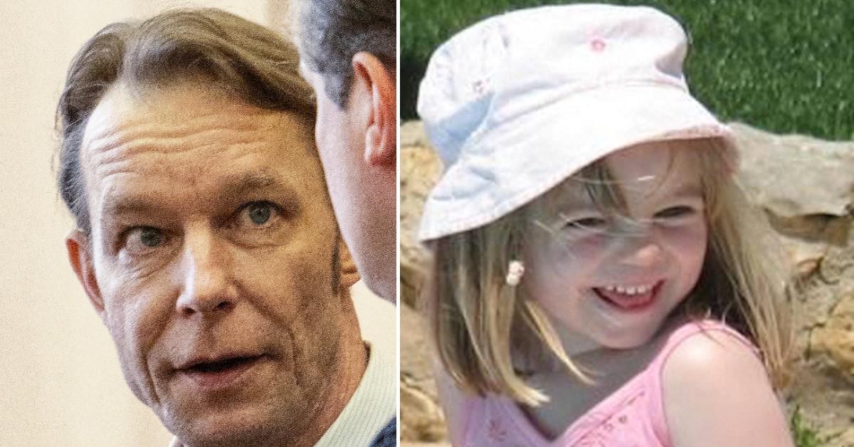 Split photo of Christian Brueckner, Madeleine McCann