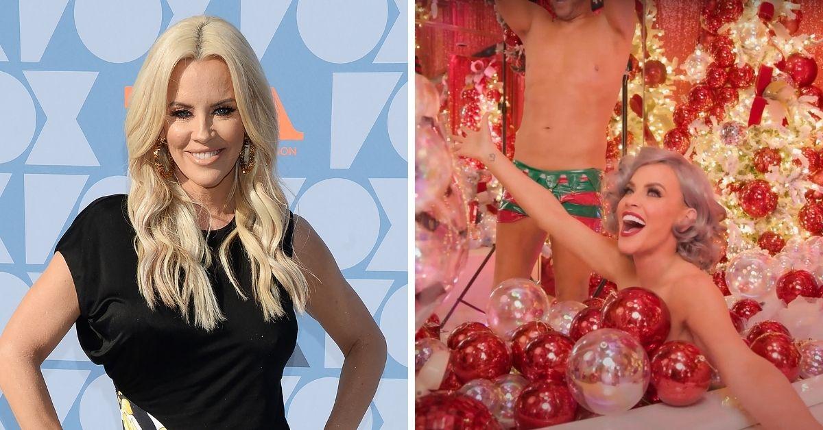 Split photo of Jenny McCarthy