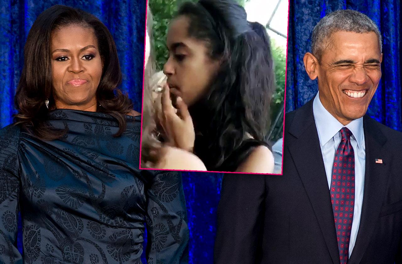 Michelle Barack Malia Obama Smoked Pot